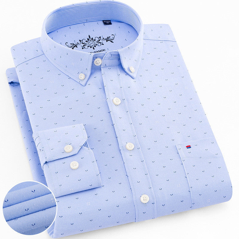 Pure Color Casual Non-Iron Cotton Shirt